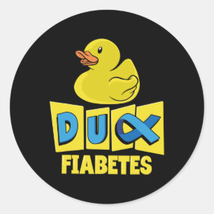 Adesivo Sensibilização para Diabetes Diabéticos Divertidos