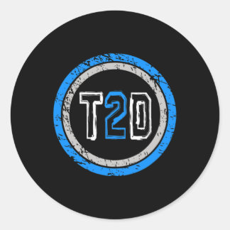 Adesivo Sensibilização para o emblema azul T2D Tipo 2