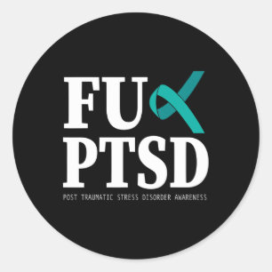 Adesivo Sensibilização para Ptsd de Friso Teal - Suporte a