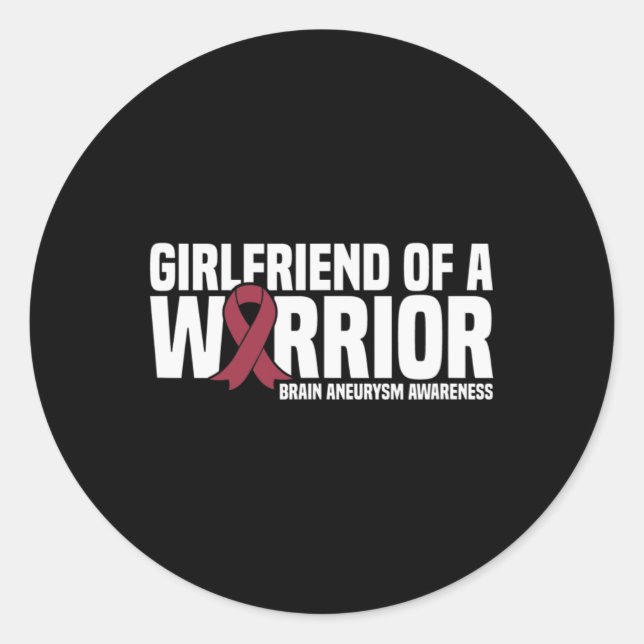 Adesivo Sensibilização para um Aneurismo Cerebral Guerreir (Frente)