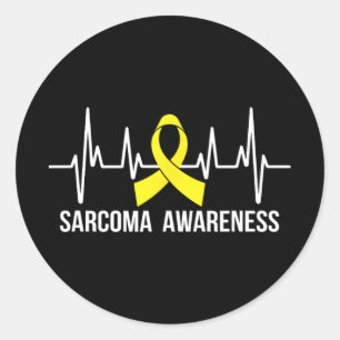 Adesivo Sensibilização Sarcoma - Pulso de Fita Amarelo