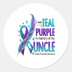 Adesivo Sensibilização Suicida Eu Visto Roxo Teal Em Memór