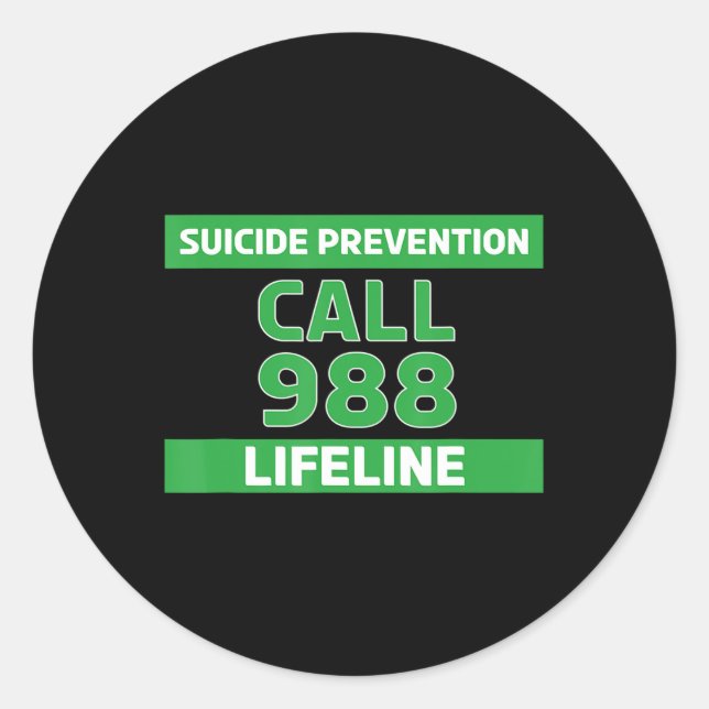 Adesivo Sensibilização Suicida - Prevenção Linha de Vida 9 (Frente)