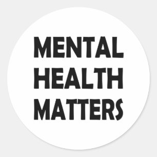 Adesivo Sensibilizar Assuntos de Saúde Mental