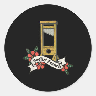 Adesivo Sentimento de Guillotine da Vintage Francesa