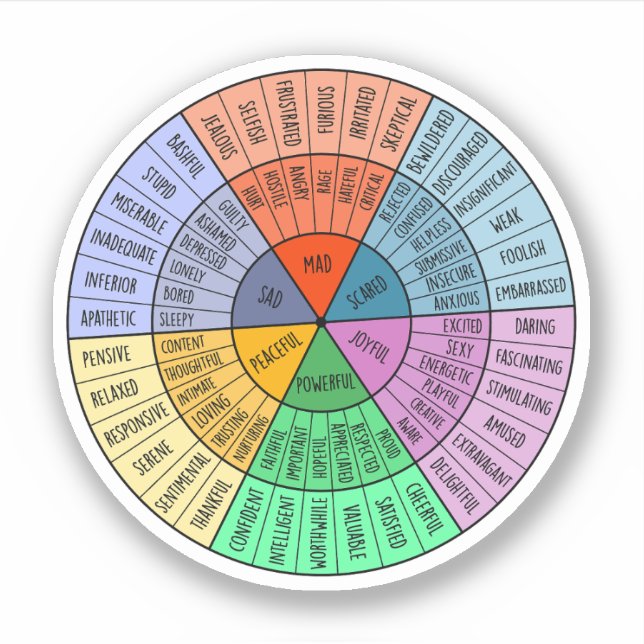 Adesivo Sentimentos Válidos, Autoatendimento, Presente De  (Frente)