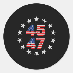 Adesivo Sentindo Excelente novamente Trump 2024 American F