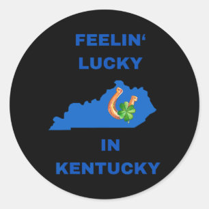 Adesivo Sentindo-se Sortudo em Kentucky - Dia de São Patrí