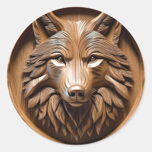 Adesivo Sentinela Silvestre: A Impressão Majestosa do Lobo