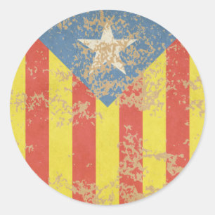 Adesivo Senyera Estelada Blava Antiga