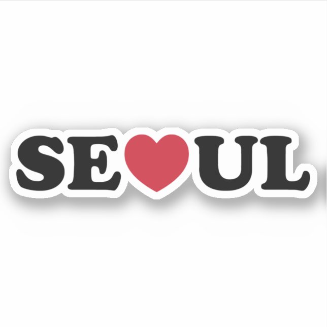Adesivo Seoul Love Heart (Frente)