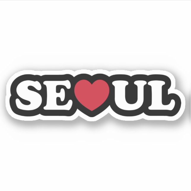 Adesivo Seoul Love Heart Sticker (Frente)