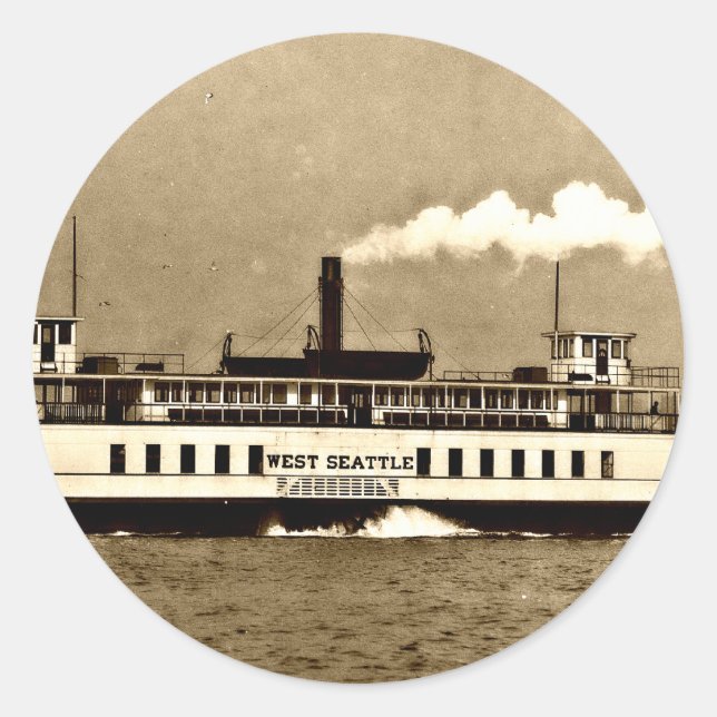 Adesivo Sepia Steamboat Ferry (Frente)
