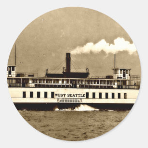 Adesivo Sepia Steamboat Ferry