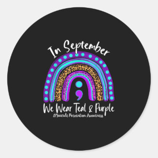 Adesivo September wear teal & purple prevention