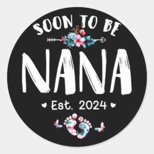 Adesivo Ser Dia de as mães Nana 2024 Primeira Vez Mãe Preg