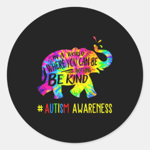 Adesivo Ser diferente autismo elefante conscientização tie