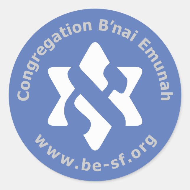 Adesivo ser estrela em azul (Frente)