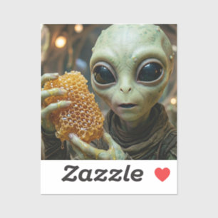 Adesivo Ser Extraterrestre Alien com Mel