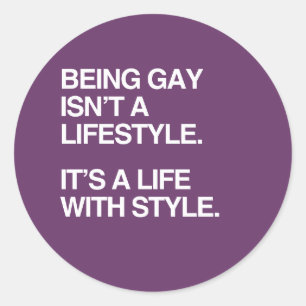 ADESIVO SER GAY NÃO É UM ESTILO DE VIDA