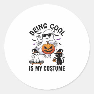 Adesivo Ser Legal É Fantasia De Halloween Fantasma Abóbora
