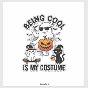 Adesivo Ser Legal É Fantasia De Halloween Fantasma Abóbora