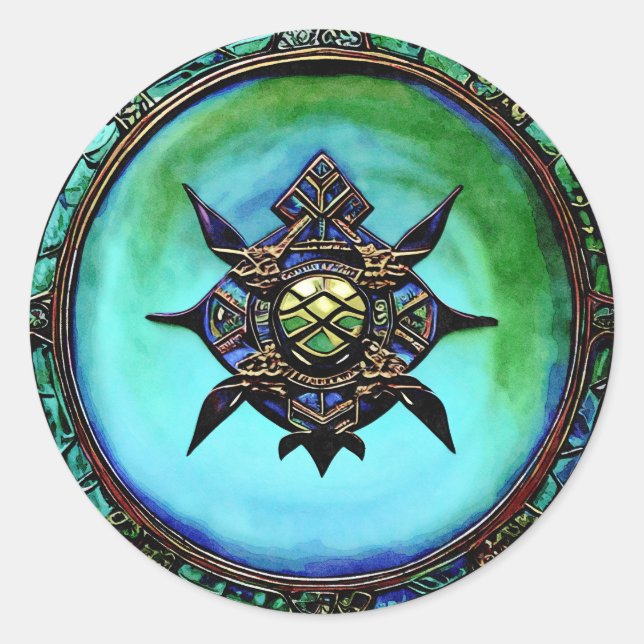 Adesivo Ser ousado como escudo Viking, resistente e forte (Frente)