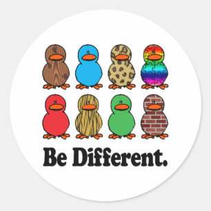Adesivo Ser Patos Diferentes