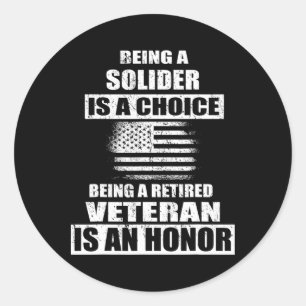 Adesivo Ser Um Veterano Exército Americano Solider Indepen