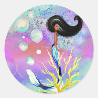 Adesivo Sereia Americana Africana
