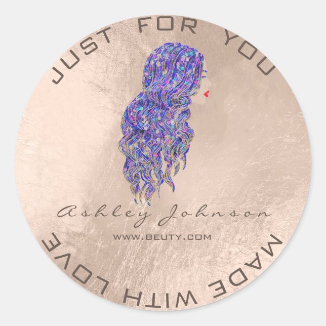 Adesivo Sereia Beauty Glitter Lash Makeup Hairdresser (Frente)