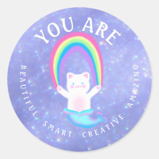 Adesivo Sereia Cat - Escarrapagem de Stickers