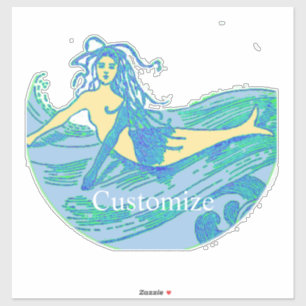 Adesivo Sereia de Cavaquismo Vintage Thunder_Cove