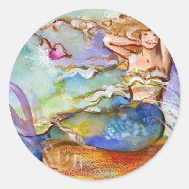 Adesivo Sereia do Coração (Frente)