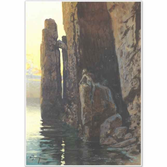 Adesivo Sereia do Mar Costeiro Bare e Desejos de Escondida (Frente)