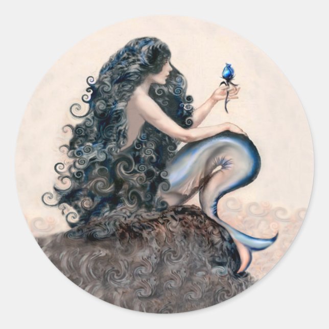 Adesivo Sereia e Rosa (Frente)