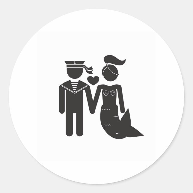 Adesivo Sereia e velejadora (Frente)