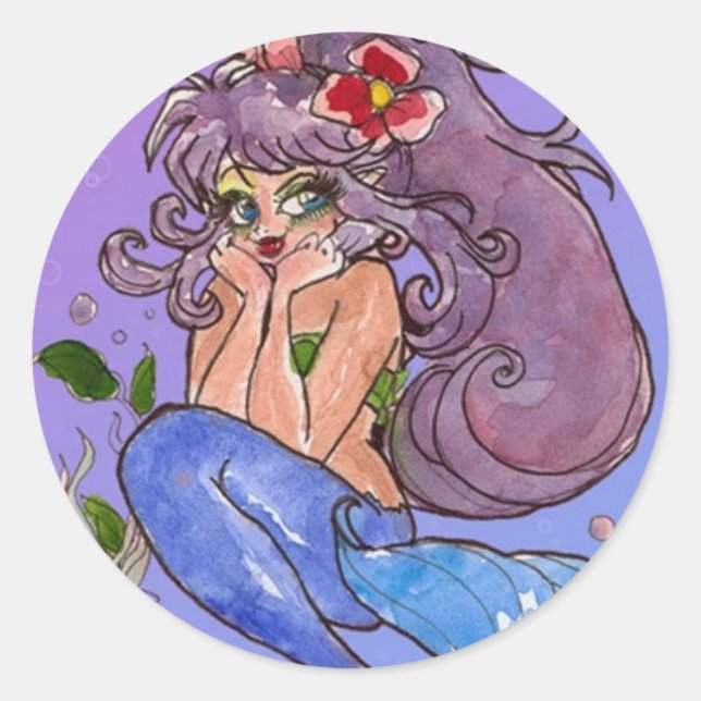 Adesivo Sereia no Blue Sticker (Frente)
