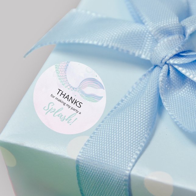 Adesivo Sereia sob a Festa do Mar Obrigado (Criador carregado)