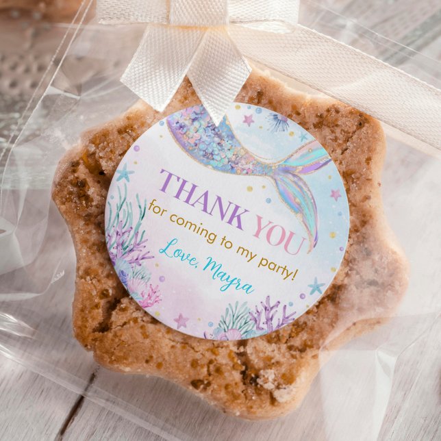 Adesivo Sereia Sob O Aniversário Do Mar (Criador carregado)