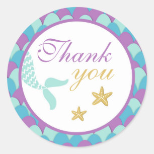 Adesivo Sereia Sob O Topper Do Cupcake Do Sea Sticker