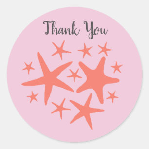 Adesivo Sereia Starfish Ocean Beach Party Stickers