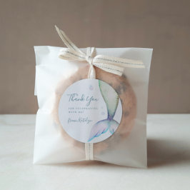 Adesivo Sereia Tail Aniversário Obrigado