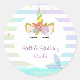 Adesivo Sereia Unicorn