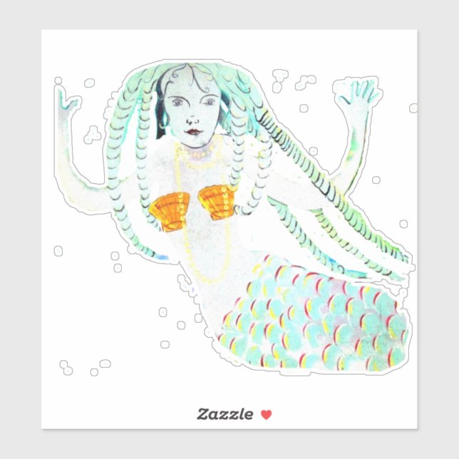 Adesivo Sereias com Dreadlocks Thunder_Cove (Folha)