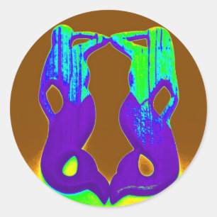 Adesivo sereias de observação roxa
