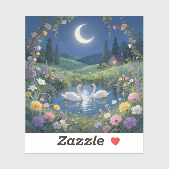 Adesivo Serenata ao Luar - Vinil Quadrado  (Folha)