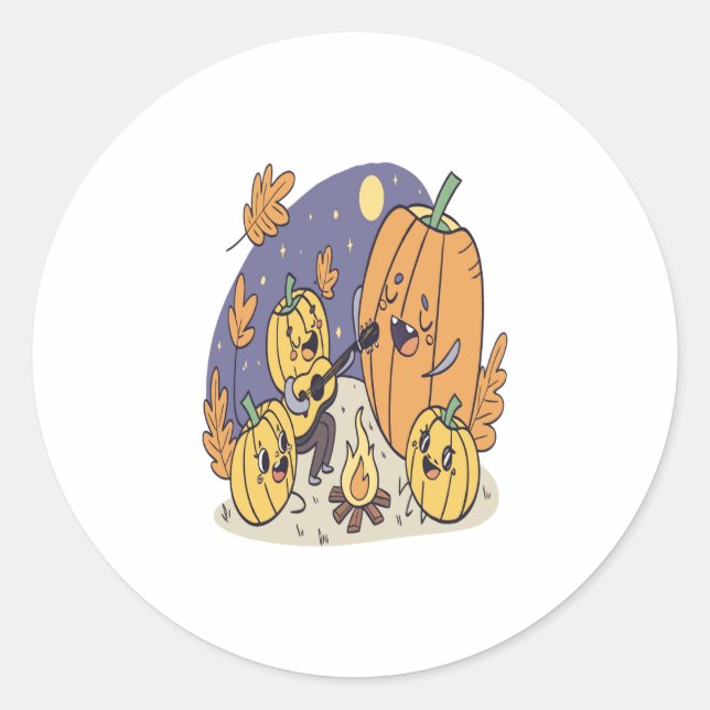 Adesivo Serenata de Pumpkin Campfire (Frente)