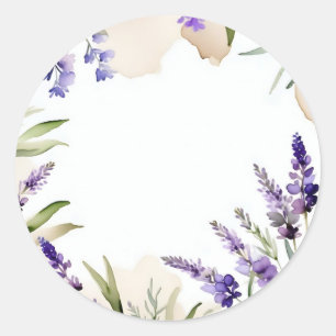 Adesivo Serene Blooms Lavanda de Aquarela