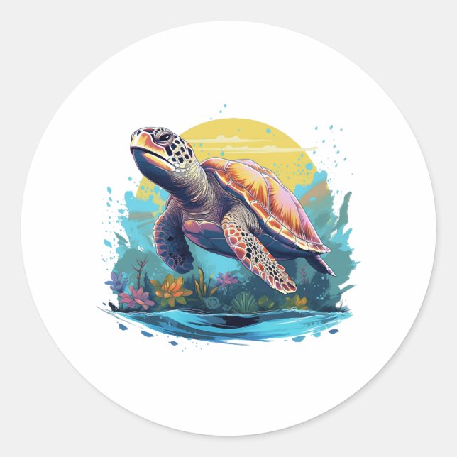 Adesivo Serene Underwater Turtle (Frente)